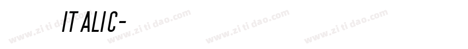 华文 italic字体转换